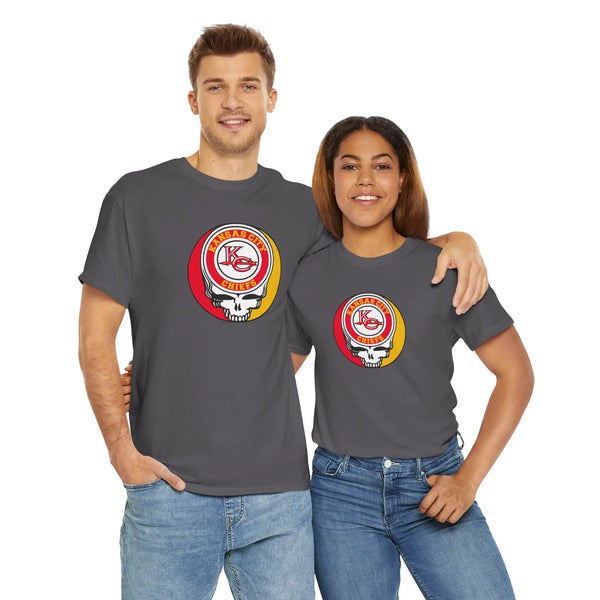 Grateful Dead - Kansas City Chiefs Grateful Dead Steal Your Face T-Shirt - NFL - StealieShop
